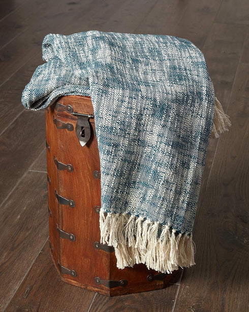 LR Home 50x60 Inch Soft Hand-Woven Farmhouse Throw Blanket | Perfect for Bed, Sofa, Couch, and Living Room Decor | Warm Blankets for Winter | Dist...