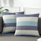 AmHoo Pack of 2 Farmhouse Stripe Check Throw Pillow Covers Set Case Cotton Linen Decorative Pillowcases Cushion Cover for Couch Bench Sofa 20x20In...