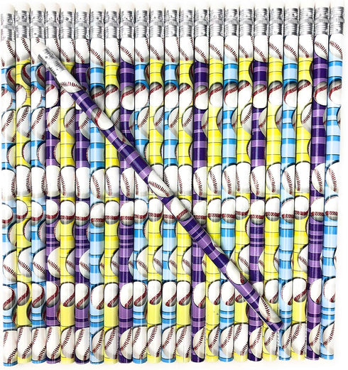 Baseball Pencils, Kids Sport Pencils (24 pencil set)...