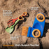 Fiskars Kids Garden Tool Set (4-Piece) - Ages 3+ Educational Toys for Yard Work - Cultivator, Trowel, Scoop and Brush with Organizational Hang Hol...