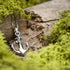 Honolulu Jewelry Company Sterling Silver Ship Anchor and Rope Nautical Necklace Pendant with 18" Box Chain...
