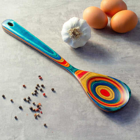 Baltique Montego Bay Collection 12-1/2" Wooden Cooking Spoon, Safe for Nonstick...