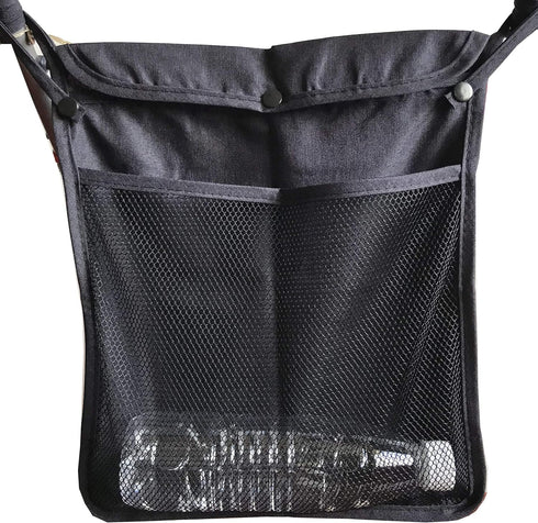 Baby Stroller Organizer,Black,Umbrella stroller organizer,Extra pockets to store snacks/wipes items,Holds water bottles, toddler sweat shirt etc (...
