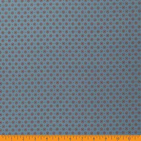 Mook Fabrics Cotton 2024 Fall Vintage Blender, Blue Cut by The yard...
