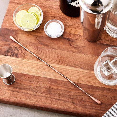 Barfly Bar Spoon, Double End Stirrer 13 3/16" (33.5 cm), Antique Copper...