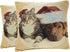 Tache 2 Piece Christmas Companions Cat Dog Holiday Festive Throw Pillow Cushion Covers...