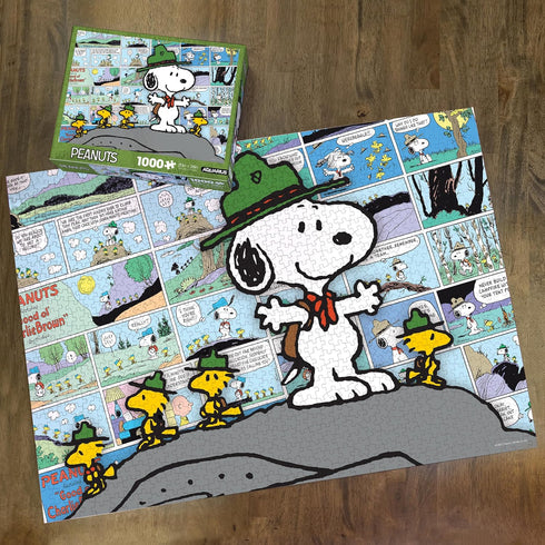 AQUARIUS Peanuts Snoopy Beagle Scouts - Comic 1000 Piece Jigsaw Puzzle(1000 Piece Jigsaw Puzzle) - Glare Free - Precision Fit - Officially License...