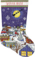 Tobin Christmas Eve Stocking Counted Cross Stitch Kit-17 Long 14 Count...