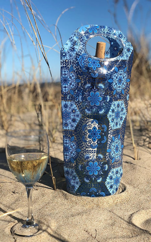 Portable Wine Chiller Bag - Cooler Tote uses Ice & Water, No Freezing Needed, Best Gift Bag for Wine Enthusiast, Women & Men, Take Wine to Go or O...
