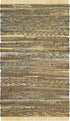 SAFAVIEH Rag Rug Collection Accent Rug - 2'3" x 5', Yellow & Multi, Handmade Boho Stripe Cotton, Ideal for High Traffic Areas in Entryway, Living ...