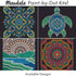 Plaid Traditional Mandala Modern Dot Kit, 14" x 14" Paint by Numbers for Adults and Kids, Easy-to-Follow DIY Crafts, Art Supplies with A Textured ...