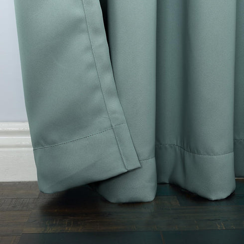 Sun Zero Easton Energy Saving Blackout Grommet Curtain Panel, 40" x 95", Mineral...