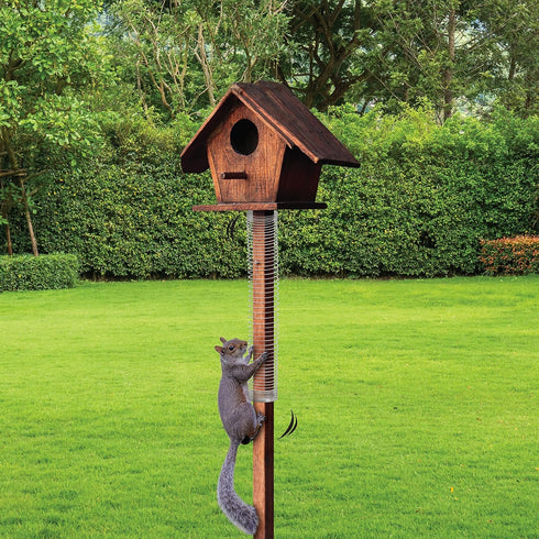 Just Play Scram, Squirrel by Slinky, Squirrel-Proof Bird Feeder Accessory that Guards Bird Seed, Kids Toys for Ages 5 Up by Just Play...