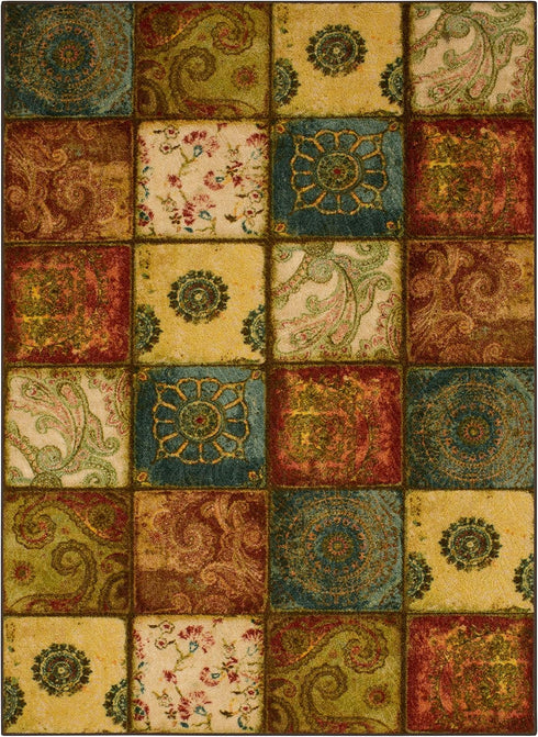 Mohawk Home Free Flow Artifact Panel Patchwork Accent Area Rug, 1'8"x2'10", Multi...