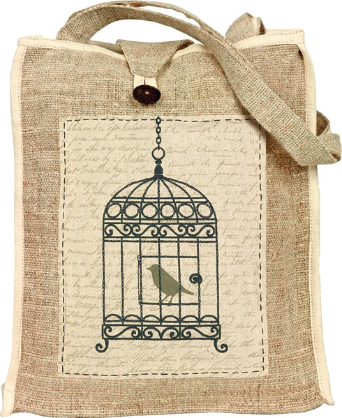 Dimensions Needlecrafts Stamped Embroidery, Vintage Birdcage......