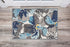 Rugshop Modern Large Floral Non-Slip (Non-Skid) Area Rug 20" X 30" Gray-Blue...
