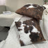 TOMWISH Pack of 2 Throw Pillow Covers Christmas Cowhide Printing Western 18x18 Pillow Cover,Decorative Throw Pillows Cushion Covers for Home Livin...