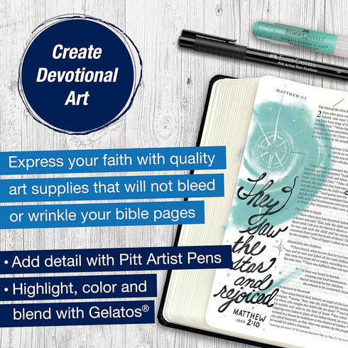 Faber-Castell Bible Journaling Kit, Multiple Color, 47 Piece Set...