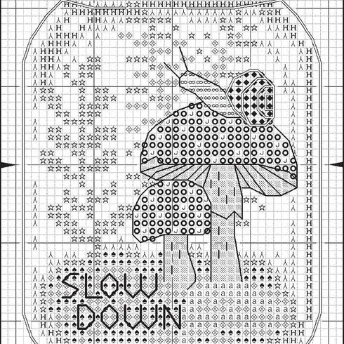 Dimensions Slow Down Counted Cross Stitch Kit for Beginners, 6" Diameter, 5 Piece...