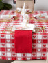 DII Valentine's Day Tablecloth Check Collection, Tablecloth, 52x52, Checkered Hearts...