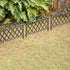 Plastic Garden Edging Border Fence, Flower Bed Barrier, Set of 3, Black...
