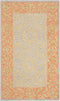 SAFAVIEH Suzani Collection 2' x 3' Orange / Silver SZN105A Hand-Hooked Boho Premium Wool Accent Rug...