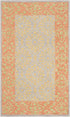 SAFAVIEH Suzani Collection 2' x 3' Orange / Silver SZN105A Hand-Hooked Boho Premium Wool Accent Rug...