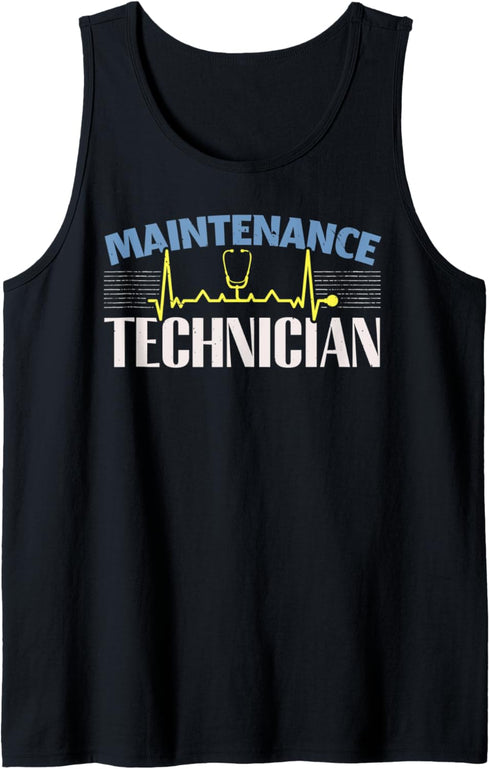 Hospital Maintenance Technician Design For HVAC Techs Tank Top...