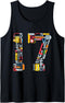 17th Birthday Construction Building Tools Boys 17 Years Old Tank Top...