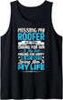 Mens Roofing Design for a Roofer Girlfriend Wife Tank Top...