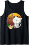 Retro Cat Bowl Of Noodles Pet Anime Cute Animal Ramen Tank Top...