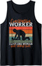 Construction Worker i love one Woman and several Tools Tank Top...
