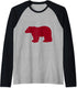 Bear Summer Camp Gear Raglan Baseball Tee...