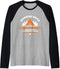 Funny Morning Wood and Pitching Tents Campground Gift Raglan Baseball Tee...