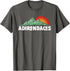Adirondack Mountains Vintage Outdoor 80s Sunset Graphic T-Shirt...