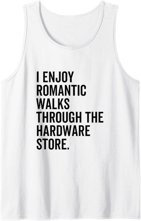 Hardware Store Funny Handyman Tools Construction Worker Tank Top...