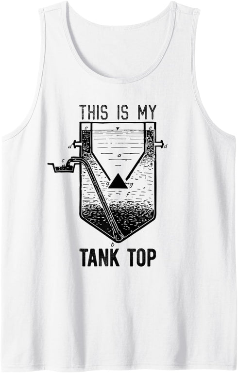 Funny Septic Tank Pun Joke Septic Installer Cleaner Service Tank Top...