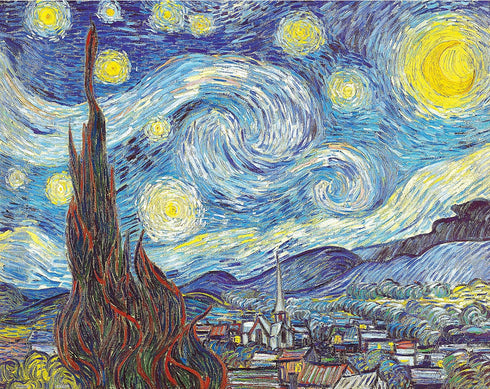 Pintoo Jigsaw Puzzles 500 Piece for Adults - Vincent van Gogh - The Starry Night, June 1889 Beautiful Plastic Puzzle for Home Decor Zero Dust Easy...