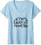 Womens Camping Squad Camping Gear V-Neck T-Shirt...