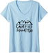 Womens Camping Squad Camping Gear V-Neck T-Shirt...