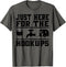 Camping RV Trailer Caravan - Just here for the hookups T-Shirt...