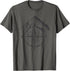 Hiking Compass Mountains Nature Outdoor Hiker T-Shirt...