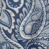 Madison Park Aubrey Faux Silk Paisley Jacquard, Rod Pocket Curtain for Living Room, Kitchen, Bedroom and Dorm, 50 in x 18 in, Navy...