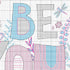 Dimensions 70-35412 Be-You-Tiful Counted Cross Stitch Kit for Beginners, 14 Cnt. Navy Aida, 11" x 11", 4pcs...