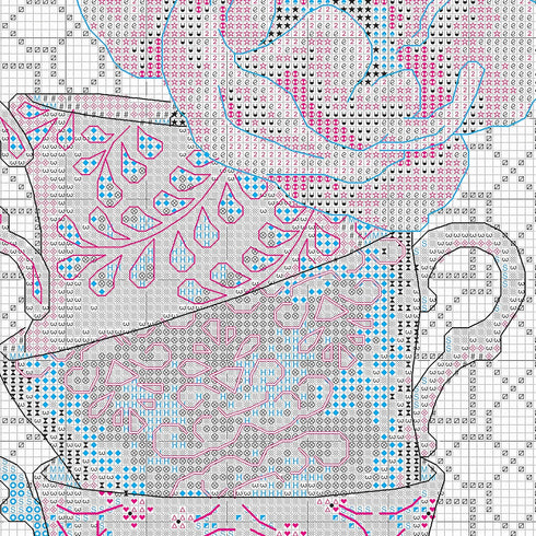 Dimensions 70-35414 Rose Tea Counted Cross Stitch Kit for Beginners, 8" x 10", 14 Cnt. Ivory Aida, 4pcs...