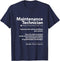 Job Definition Funny Maintenance Technician Gift Men T Shirt T-Shirt...