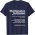 Job Definition Funny Maintenance Technician Gift Men T Shirt T-Shirt...
