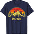 Vintage Boise Idaho ID Mountains Outdoor Hiking Souvenir T-Shirt...