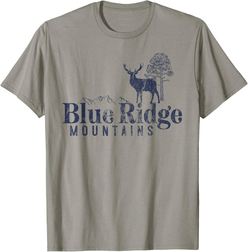 Blue Ridge Mountains Vintage Retro Style Men Women Outdoors T-Shirt...