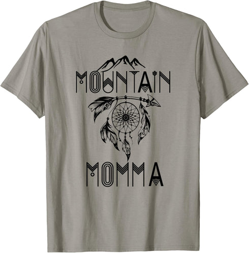 Womens Outdoor Mountain Momma Funny Mountain Lovers Gift T-Shirt...